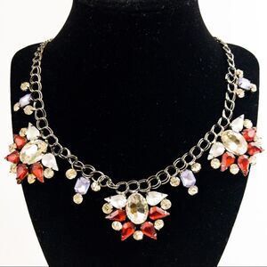 Red, White & Blue Rhinestone Necklace